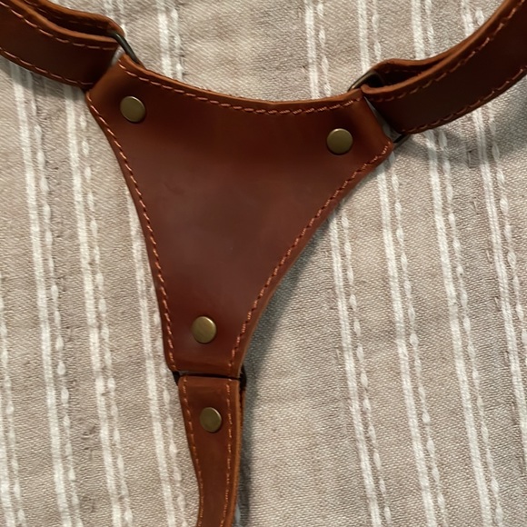 Leather Adjustable Suspenders - Picture 5 of 7